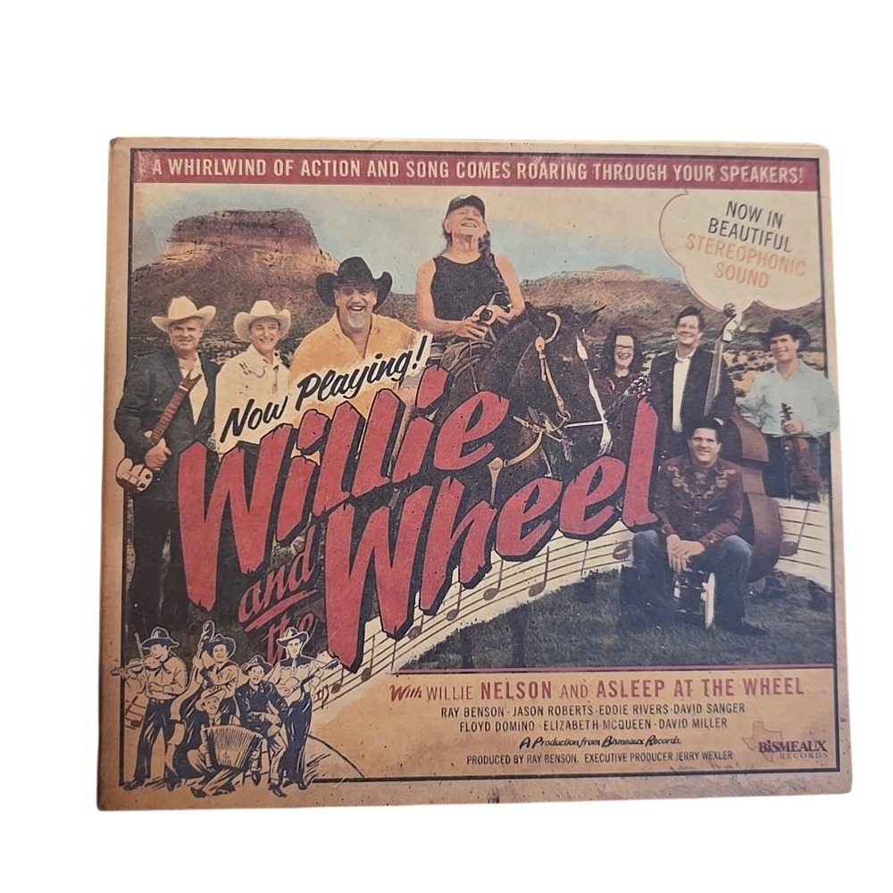 Willie and the Wheel Willie Nelson Asleep at the Wheel CD 2009 Bismeaux Records‎